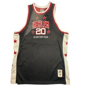 Vintage Platinum FUBU Harlem Globetrotters 75th Anniversary Haynes 20 Jersey XL